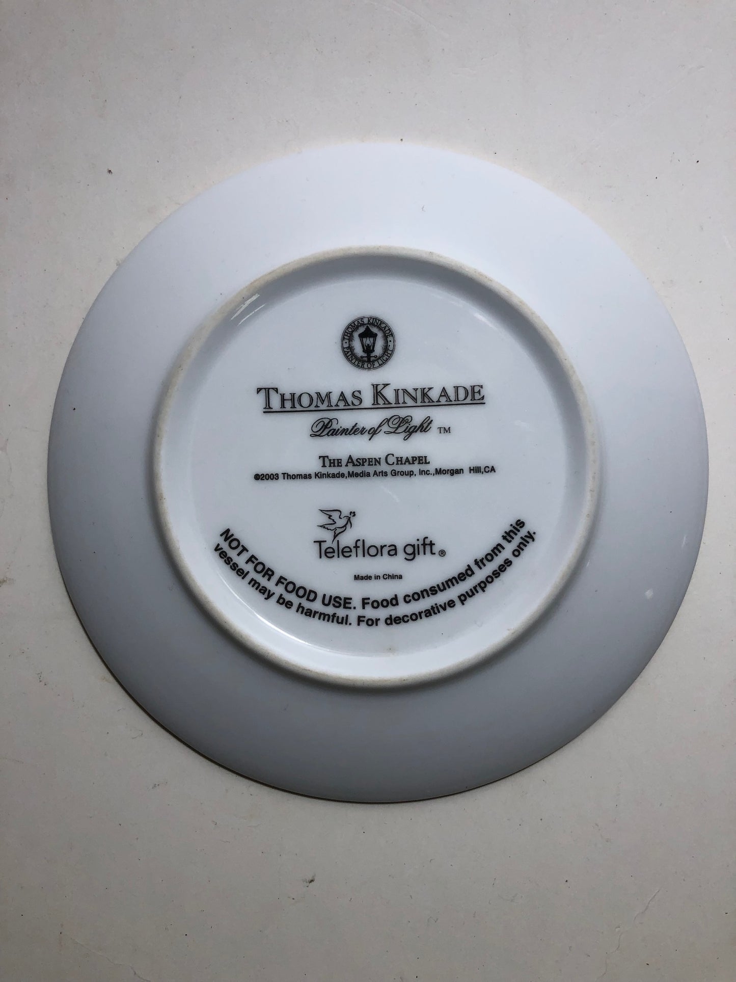 Thomas Kinkade "Aspen Chapel" 6-inch Collector Plate - Limited Edition Porcelain, Woodland Scene in Fall - Vintage Vibes