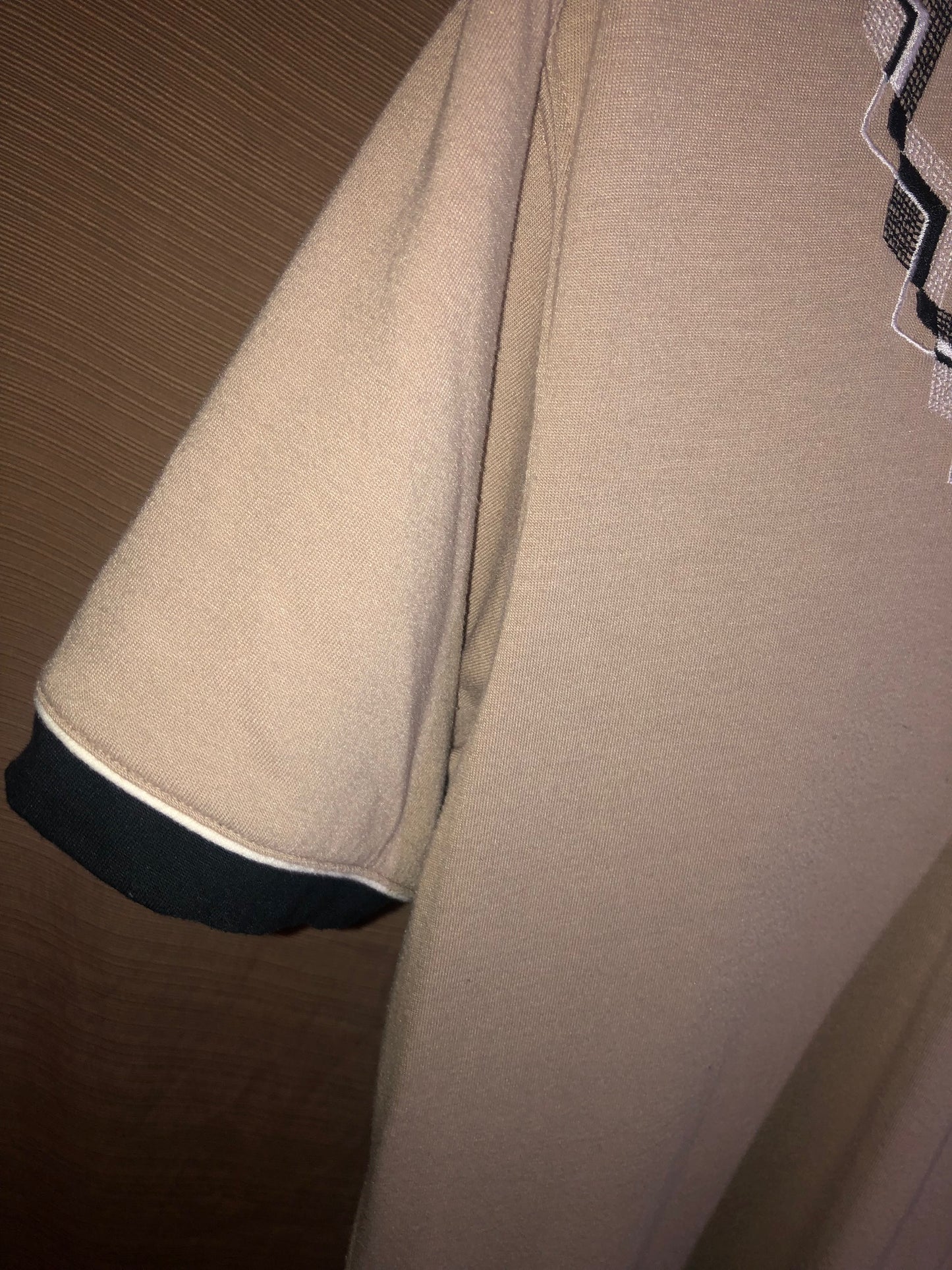 Vintage Blast Dress Small S Tan Midi Retro Modest