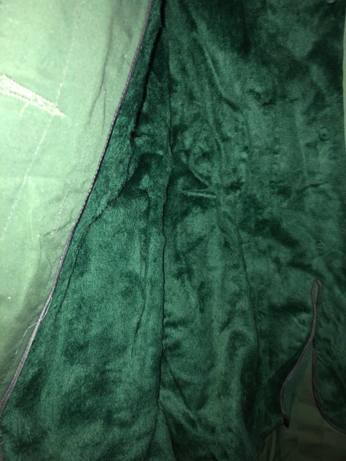 Vintage 1975 JR ROTC Military Style Green Trench Coat w/ Removable Liner - Size 12R, Grunge Style Retro Raincoat