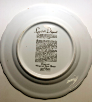Vintage Onondaga (Syracuse China ) Pottery "Legend of the Dogwood" Plate - Collectible