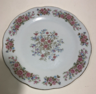 Vintage Remington Fine China by Red Sea Floral Plate with Gold Accents