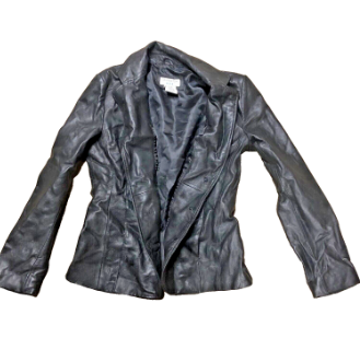 Vintage Covington Women's Size Small Leather Jacket - Black (Minor Wear)
