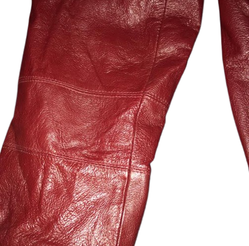 Vintage East 5th Leather Jacket: Burgundy XL (90s)
