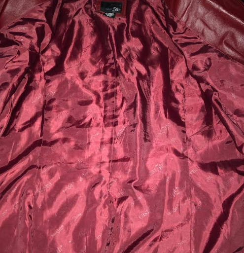 Vintage East 5th Leather Jacket: Burgundy XL (90s)