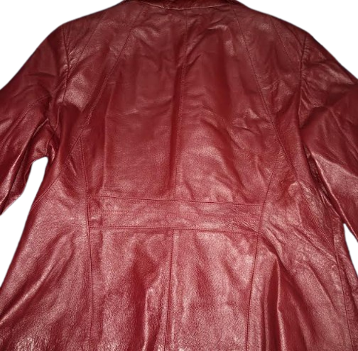 Vintage East 5th Leather Jacket: Burgundy XL (90s)
