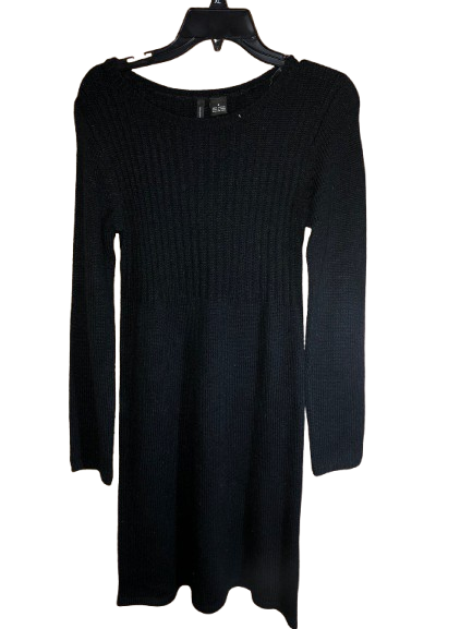 vintage black woven dress