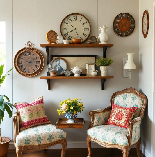 how to style vintage and vintage-inspired pieces, home decor