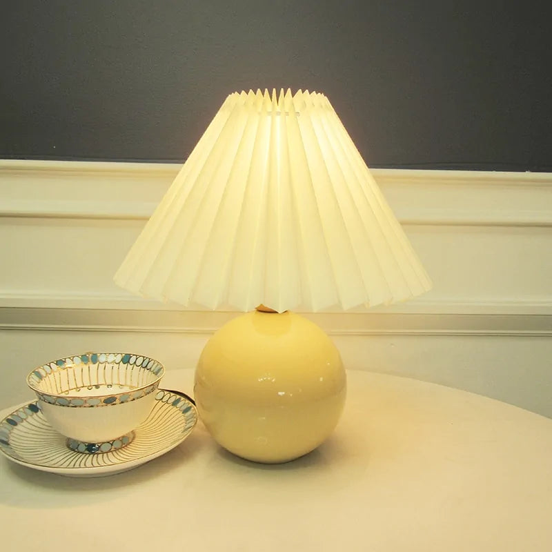 vintage-inspired rattan table lamp