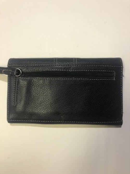 Kenneth Cole Reaction Women's Black Leather Wallet