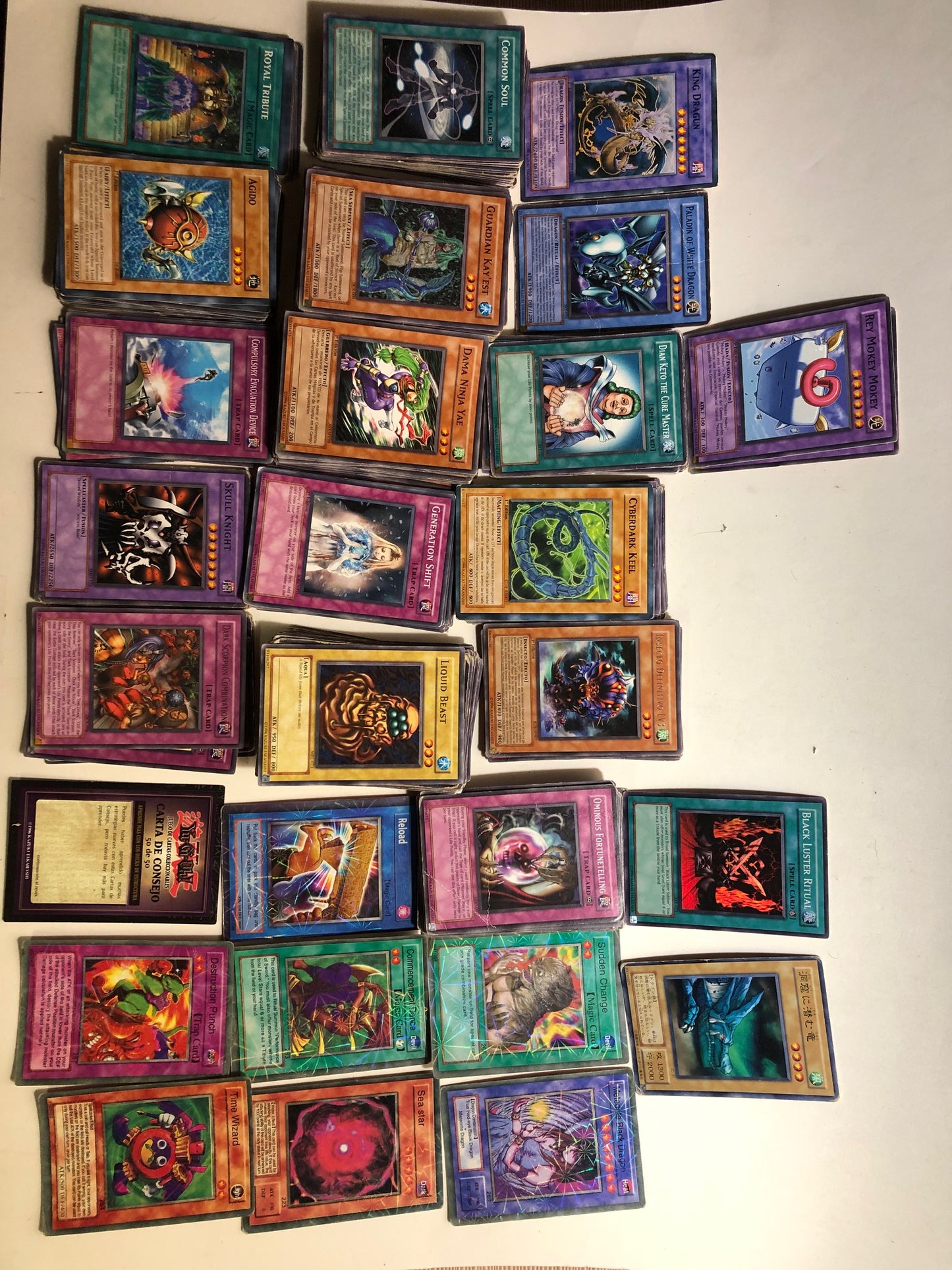 Huge Yu-Gi-Oh! Card Lot (Over 290 Cards) - Rare, Holo, and More! Plus Free Gift