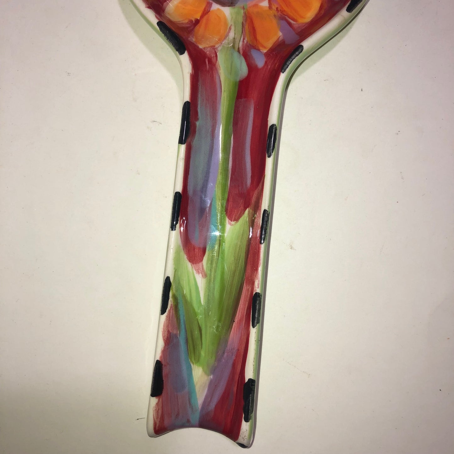 Vintage Victoria Heisler Pottery Sunflower Spoon Rest