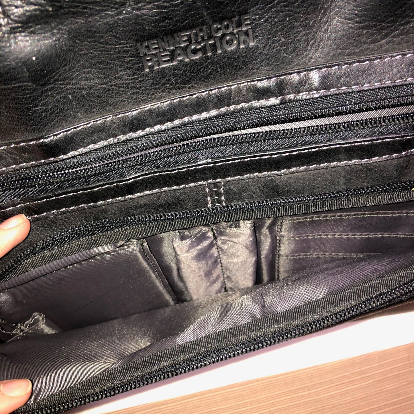 Kenneth Cole Reaction Black Leather Briefcase - New Without Tags, large bag