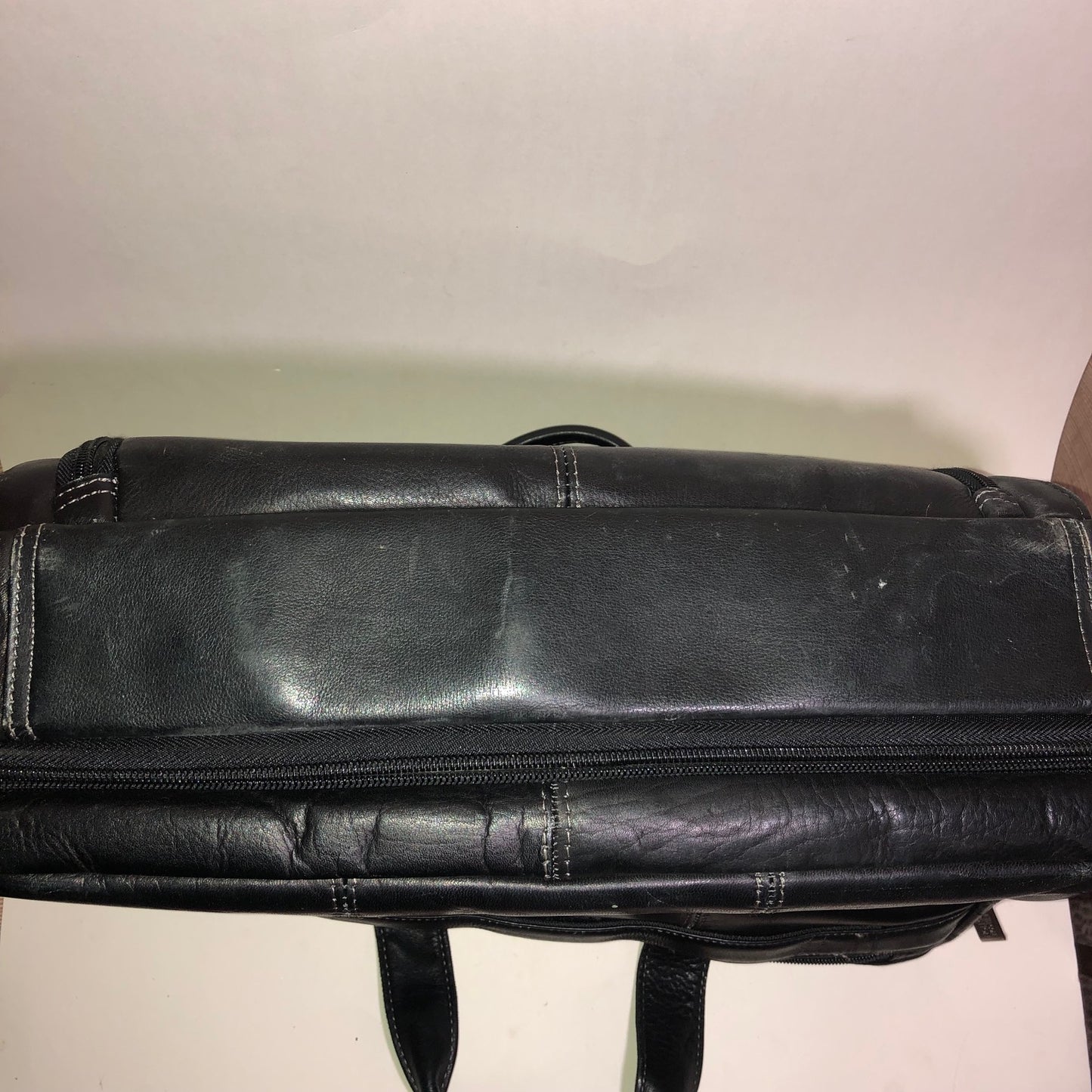 Kenneth Cole Reaction Black Leather Briefcase - New Without Tags, large bag