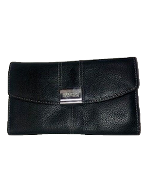 Kenneth Cole Reaction Women's Black Leather Wallet