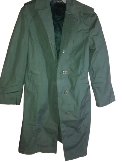green jr rotc vintage trench coat