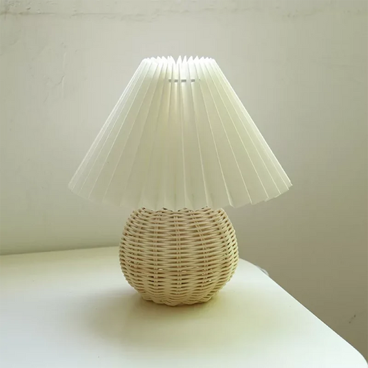 Vintage Rattan Lamp - Vintage Vibes