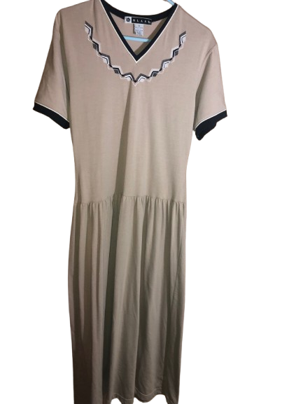 vintage blast tan modest dress