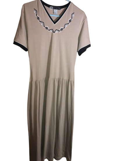 vintage blast tan modest dress