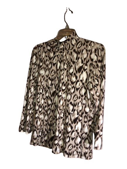 vintage rafaella leopard print blouse